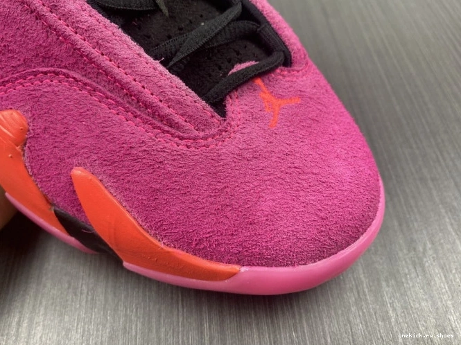 Cheap Jordan DH4121-600 (W) 14 Pink Shocking Retro Low 0813